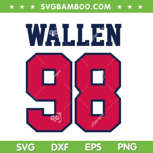 Wallen 98 Braves SVG PNG, If We We&rsquo;re A Team SVG, Braves Football Country Song DXF SVG PNG EPS