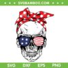 Womens Skull 4th Of July SVG PNG, Skull Sunglasses American Flag SVG, Messy Bun Skull American DXF SVG PNG EPS Womens Skull 4th Of July SVG PNG, Skull Sunglasses American Flag SVG, Messy Bun Skull American DXF SVG PNG EPS