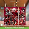 Arizona Cardinals Football Teams Tumbler Wrap, Arizona Cardinals Player Tumbler Template Sublimation, NFL Football Teams 20oz Skinny Tumbler PNG