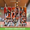 NFL Cincinnati Bengals Player Tumbler Wrap, Cincinnati Bengals Football Team Tumbler Template Sublimation, Sport 20oz Skinny Tumbler PNG NFL Cincinnati Bengals Player Tumbler Wrap, Cincinnati Bengals Football Team Tumbler Template Sublimation, Sport 20oz Skinny Tumbler PNG