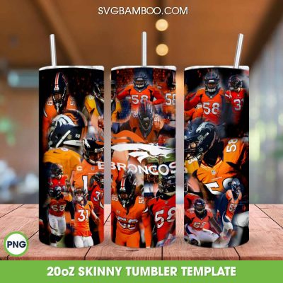 Denver Broncos Football Team Tumbler Wrap, Denver Broncos Logo Tumbler Template Sublimation, Football Sports 20oz Skinny Tumbler PNG Denver Broncos Football Team Tumbler Wrap, Denver Broncos Logo Tumbler Template Sublimation, Football Sports 20oz Skinny Tumbler PNG