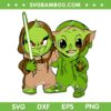 Grinch And Yoda Friends SVG PNG, Baby Grogu Love Grinch SVG, The Grinch With Baby Yoda DXF SVG PNG EPS