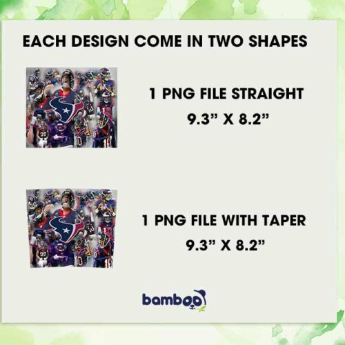 Houston Texans Football Team Tumbler Wrap, Texans Logo Tumbler Template Sublimation, NFL Logo 20oz Skinny Tumbler PNG