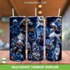 NFL Indianapolis Colts Player Tumbler Wrap, Indianapolis Colts Football Half Tumbler Template Sublimation, NFL Football 20oz Skinny Tumbler PNG