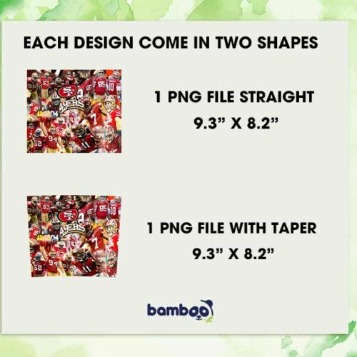 NFL San Francisco 49ers Player 20oz Skinny Tumbler PNG, 49ers Distressed Football Half Player Tumbler Wrap, NFL Football Tumbler Template Sublimation