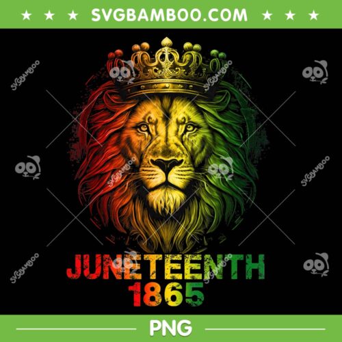 1865 Juneteenth Celebrate Lion PNG, African American Freedom Day PNG, Juneteenth Day PNG