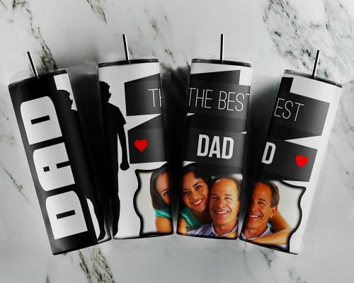 The Best Dad Tumbler Wrap Customized Image PNG, Dad Life Tumbler Design, Fathers Day Tumblers Digital Design