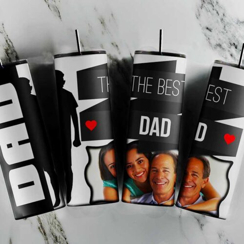 The Best Dad Tumbler Wrap Customized Image PNG, Dad Life Tumbler Design, Fathers Day Tumblers Digital Design