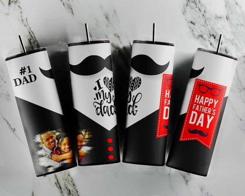 I Love My Dad Tumblers Digital Design PNG, Dad Number One Tumbler Design PNG, Best Dad Ever Tumbler Wrap Customized Image PNG