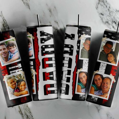 American Daddy Flag Tumblers Digital Design PNG, Best Dad Ever Flag Tumbler Design PNG, Funny Fathers Day Tumbler Wrap Customized Image PNG