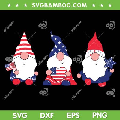 4th Of July Patriotic Gnomes SVG PNG, Gnome July 4th SVG, Three Gnomes DXF SVG PNG EPS 4th Of July Patriotic Gnomes SVG PNG, Gnome July 4th SVG, Three Gnomes DXF SVG PNG EPS