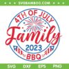 4th Of July Family BBQ 2023 SVG PNG, BBQ Patriotic SVG, Funny 4th Of July DXF SVG PNG EPS