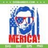Abraham Lincoln 4th Of July SVG PNG, Abe Lincoln Merica SVG, Merica US Flag DXF SVG PNG EPS