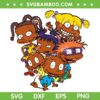 African American Rugrats SVG PNG, Black Rugrats SVG, Black Cartoon Characters DXF SVG PNG EPS