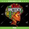 Afro Queen Melanin Word Art PNG, Black History Womens Juneteenth PNG, Juneteenth 1865 PNG