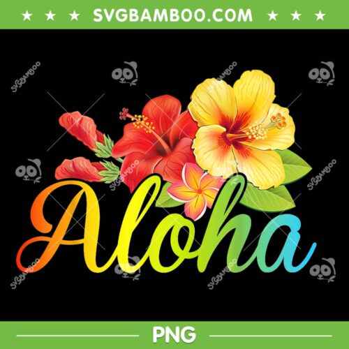 Aloha Hawaiian Flower PNG, Hawaii Vacation PNG, Hawaiian Flower Aloha PNG