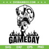 American Football Player Game Day SVG PNG, American Football Sports Game SVG, Football Player Soccer DXF SVG PNG EPS