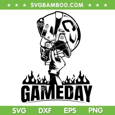 American Football Player Game Day SVG PNG, American Football Sports Game SVG, Football Player Soccer DXF SVG PNG EPS