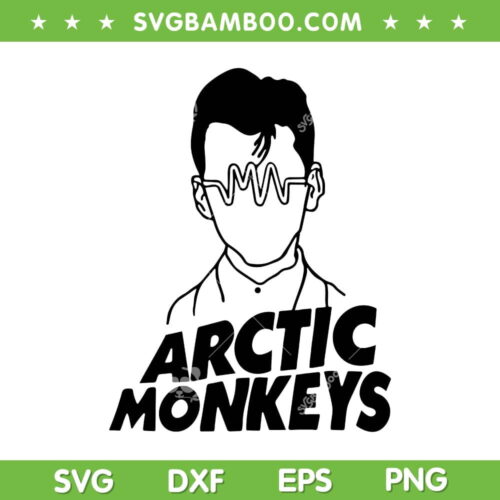 Arctic Monkeys SVG PNG, Arctic Monkeys Heart Rate SVG, Funny Logo Song DXF SVG PNG EPS