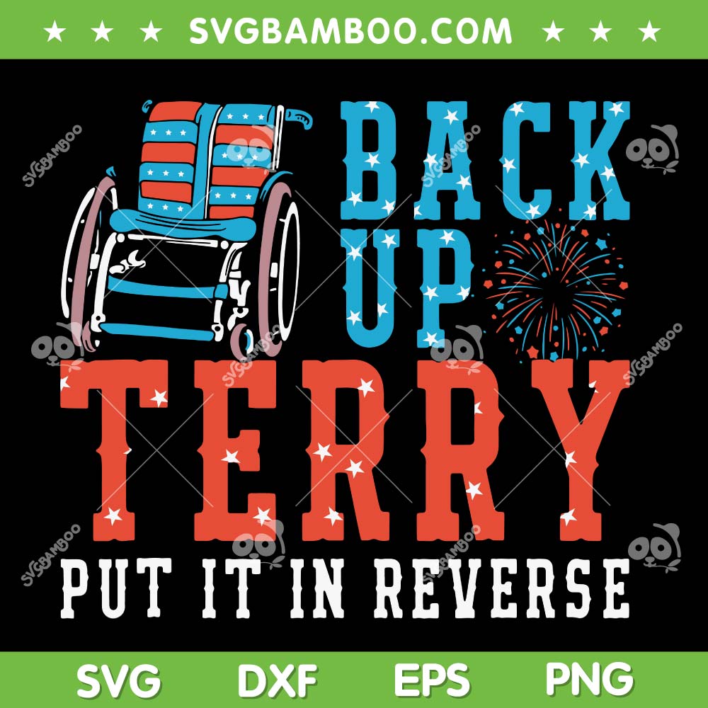 Back Up Terry Put It In Reverse Stickers 3-Pack - Waterproof Vinyl Decals For Water Bottles
