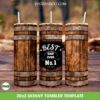 Best Dad Ever No 1 Tumbler Wrap, Number One Dad 20oz Skinny Tumbler Template, Best Father Tumbler Template PNG