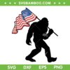 Bigfoot American Flag SVG PNG, Big Foot Yeti Sasquatch SVG, 4th Of July DXF SVG PNG EPS