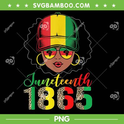 Black Girl Juneteenth 1865 Leopard PNG, Celebrate Freedom Day African American Women PNG, Black Woman PNG