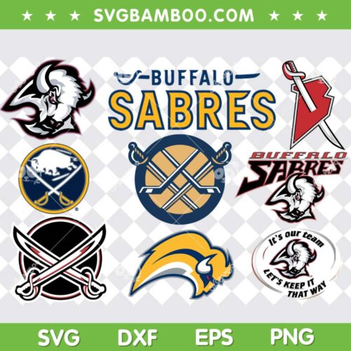 Buffalo Sabres SVG Bundle, NHL Buffalo Sabres SVG Bundle, NHL Logo DXF SVG PNG EPS