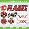 Calgary Flames SVG Bundle, NHL Calgary Flames SVG Bundle, Football Team NHL DXF SVG PNG EPS