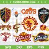 Cleveland Cavaliers SVG Bundle, NBA Cleveland Cavaliers SVG Bundle, Basketball Team DXF SVG PNG EPS