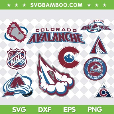 Colorado Avalanche SVG Bundle, NHL Colorado Avalanche SVG Bundle, Hockey Teams DXF SVG PNG EPS