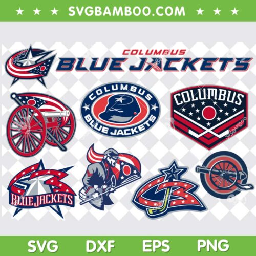 Columbus Blue Jackets SVG Bundle, NHL Columbus Blue Jackets SVG Bundle, Hockey Sports DXF SVG PNG EPS