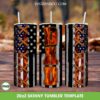 Dad American Flag Tumbler Wrap PNG, American Daddy Flag 20oz Skinny Tumbler Template PNG, USA Flag Dad Tumbler Template PNG