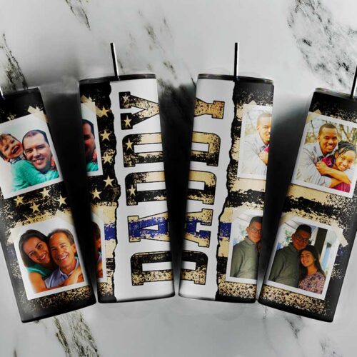 Daddy Tumbler Wrap Designs Customized Image, Dad Life Tumbler Design, Fathers Day Gift Tumblers Digital Design