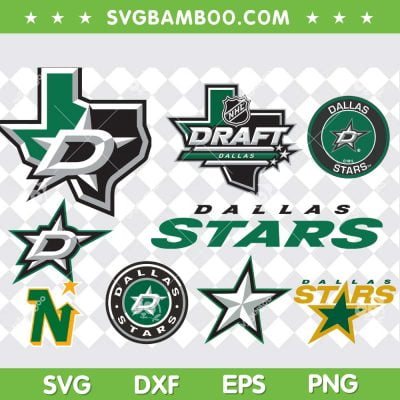 Dallas Stars SVG Bundle, Logo Dallas Stars SVG Bundle, Peace Love Dallas Stars DXF SVG PNG EPS