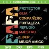 Dia Del Padre SVG PNG, Mi Padre Mi Maestro Mi Mejor Amigo SVG, Fathers Day Spanish DXF SVG PNG EPS