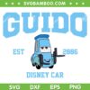 Disney Car Guido Est 2006 SVG PNG, Disney Pixar Car SVG, Guido Car DXF SVG PNG EPS
