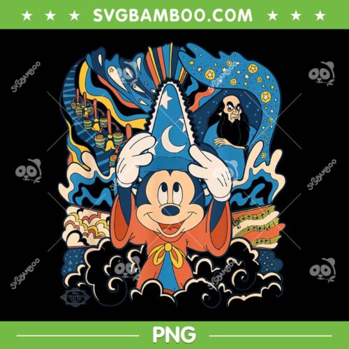 Disney Fantasia Mickey Mouse Sorcerer's Apprentice PNG, Mickey Fantasia PNG, Mickey Mouse PNG