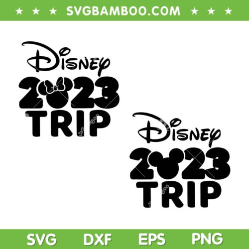 Disney Mouse 2023 Trip SVG PNG, Disney 2023 Trip SVG, 2023 Family Trip DXF SVG PNG EPS