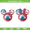 Disney Mouse Ear Happy Fourth Of July SVG, Mickey And Minnie Mouse Patriotic SVG, Disney American Flag DXF SVG PNG EPS