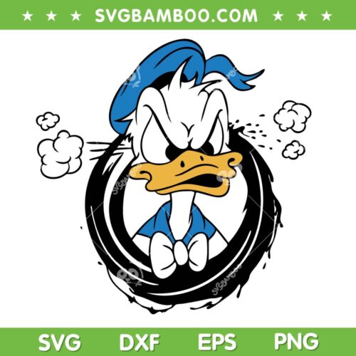 Donald Duck Angry SVG PNG, Funny Donald Angry SVG, Disney Characters DXF SVG PNG EPS