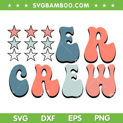 ER Nurse 4th Of July SVG PNG, Red White Blue ER Ed Crew SVG, Cousins Crew DXF SVG PNG EPS