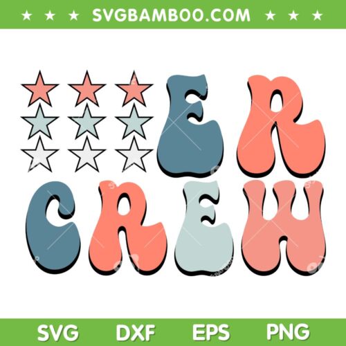 ER Nurse 4th Of July SVG PNG, Red White Blue ER Ed Crew SVG, Cousins Crew DXF SVG PNG EPS