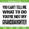 Fathers Day You Can't Tell Me What To Do SVG, Funny Grandfather SVG, Youre Not My Granddaughter DXF SVG PNG EPS Fathers Day You Can't Tell Me What To Do SVG, Funny Grandfather SVG, Youre Not My Granddaughter DXF SVG PNG EPS