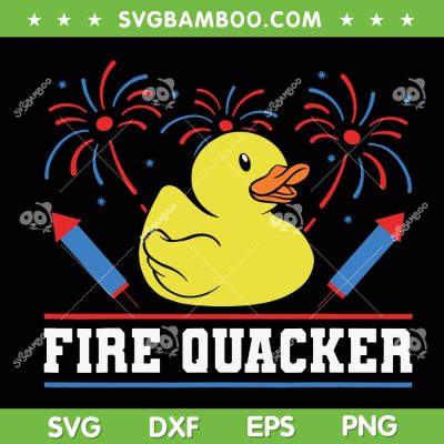 Fire Quacker SVG PNG, Rubber Duck 4th Of July Firework SVG, Duck American Flag DXF SVG PNG EPS Fire Quacker SVG PNG, Rubber Duck 4th Of July Firework SVG, Duck American Flag DXF SVG PNG EPS