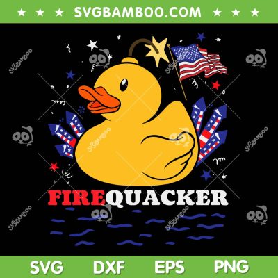 Firecracker Duck 4th of July SVG, Duck Patriotic Day USA Flag SVG, Funny Fireworks DXF SVG PNG EPS Firecracker Duck 4th of July SVG, Duck Patriotic Day USA Flag SVG, Funny Fireworks DXF SVG PNG EPS