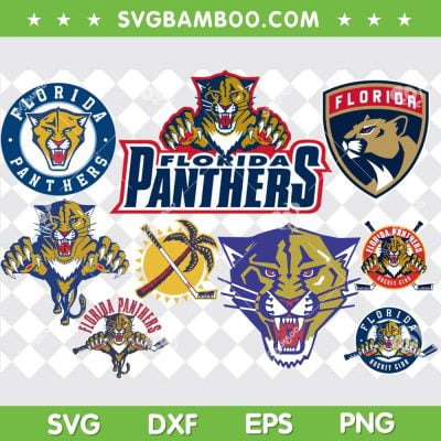 Florida Panthers SVG Bundle, NHL Florida Panthers SVG Bundle, Sports Team DXF SVG PNG EPS