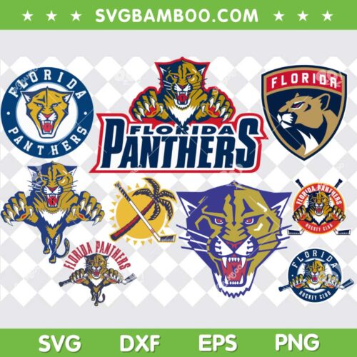 Florida Panthers SVG Bundle, NHL Florida Panthers SVG Bundle, Sports Team DXF SVG PNG EPS