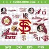 Florida State Seminoles SVG Bundle, Seminoles Football SVG Bundle, NCAA Logo DXF SVG PNG EPS
