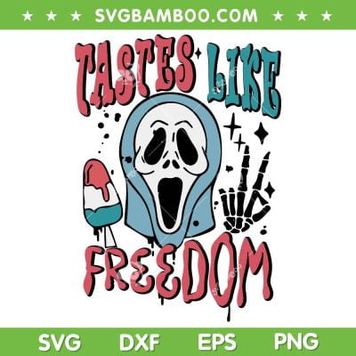 Ghostface Tastes Like Freedom SVG PNG, 4th Of July Horror Movie SVG, Ghostface Patriotic DXF SVG PNG EPS Ghostface Tastes Like Freedom SVG PNG, 4th Of July Horror Movie SVG, Ghostface Patriotic DXF SVG PNG EPS